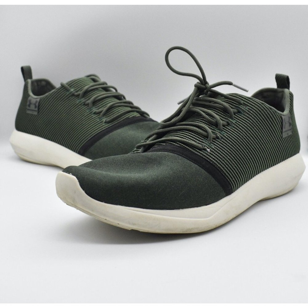 Under Armour Men’s 11.5 D SMGX Dark Green Black Running Sneakers Shoes